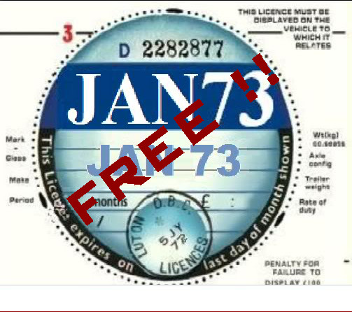 1973 Tax Disc